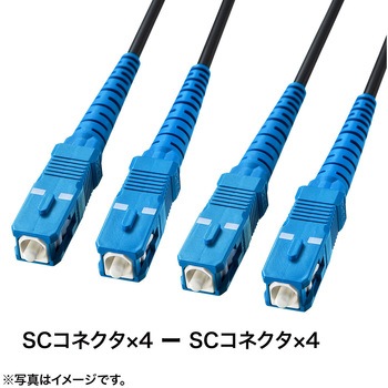 防水ロバスト光ファイバケーブル(SC-SCコネクタ) サンワサプライ