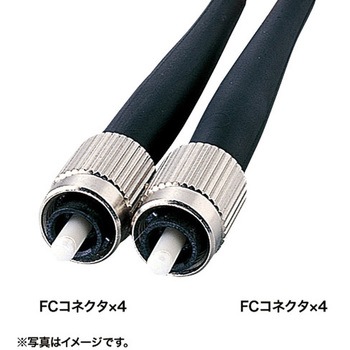 ロバスト光ファイバケーブル(FC-FCコネクタ) サンワサプライ