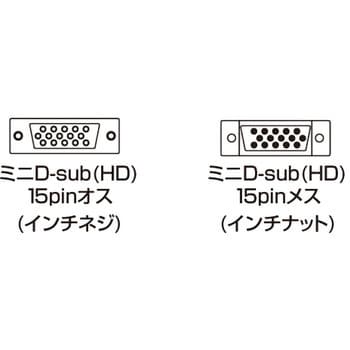 KB-CHD156FN ディスプレイ延長ケーブル(複合同軸・アナログRGB・メタル