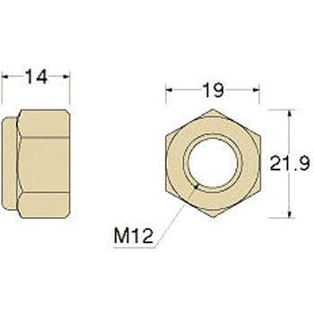 ナイロンナット M12 タナカ