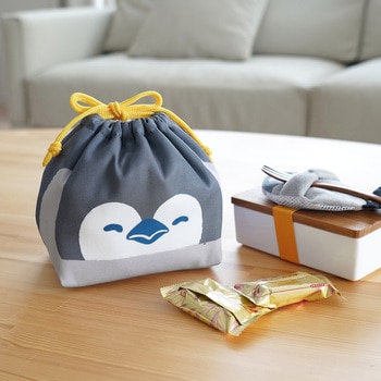 ぎゅっとランチきんちゃく ペンギン 東洋ケース
