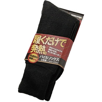 WORKS HOMME サンバーナー パイルソックス2P ユニワールド