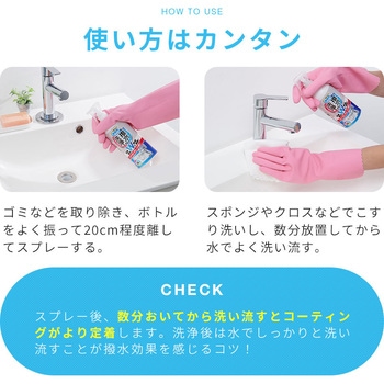 洗浄と撥水コートスプレー アイメディア