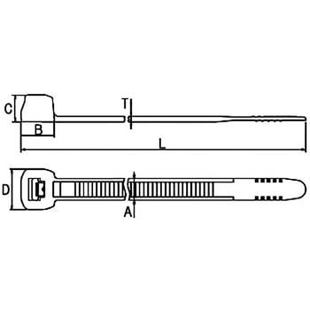 Z40R-HSW インシュロックZタイ 1袋(100本) ヘラマンタイトン(旧