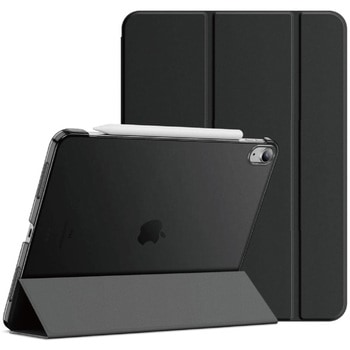 iPad Air 11 2024専用 背面クリアフラップケース ブラック エムディーエス