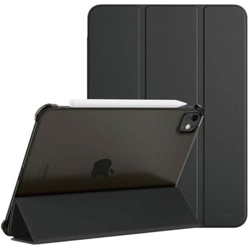 iPad Pro 11(第5世代)専用 背面クリアフラップケース ブラック エムディーエス
