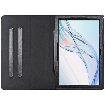 aiwa タブレットJA3-TBA1005対応 手帳型レザーケース ブラック エムディーエス
