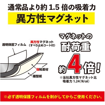 超強力マグネットシート【滑り止め加工】 強粘着付 大 総厚3．0×200×300mm MagX(マグエックス)