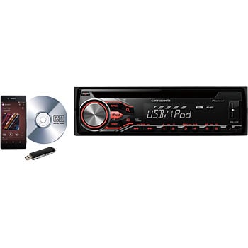 DEH-4200 CD/USB/チューナー1DINメインユニット(WMA/MP3/WAV対応) 1台 