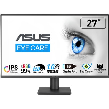液晶モニタ27型 Eye Care/IPS/フルHD/99% sRGB/フレームレス/5年保証 VA279QGZ ASUS(エイスース)