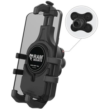 クイックグリッププロ クレイドルホルダー(M) 防振ダンパーボール付 1インチボール 【Vibe-Safe】 ラムマウント
