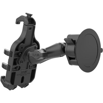 クイックグリッププロ クレイドルホルダー(M)&ツイストサクションベースセット(標準アーム) 吸盤径83.8mm 1インチボール ラムマウント
