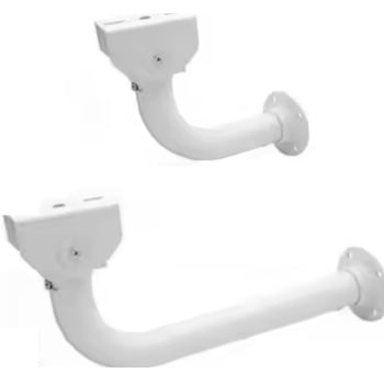 屋外監視カメラ取付ボックス用ハウジングブラケット 壁面用(220mm)【白】 bitstrong