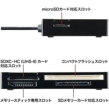 ADR-3ML35BK USB3.0カードリーダー サンワサプライ ブラック色