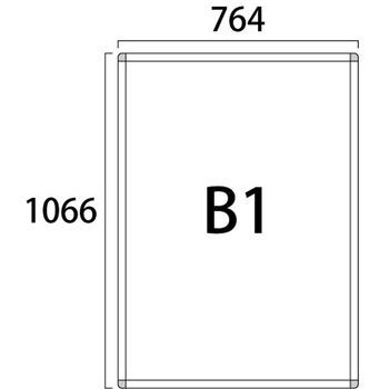 PAパネルスタンド23TW-B 片面  B1パネルセット 常磐精工