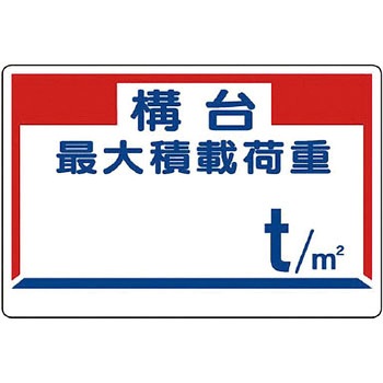 積載荷重関係標識 ユニット
