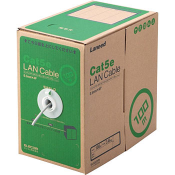 Ld Ct2 Lg100 Rs Lanケーブル Cat5e 100m 単線 段ボール箱入り リレックス Rohs エレコム ライトグレー 1巻 通販モノタロウ 20111902