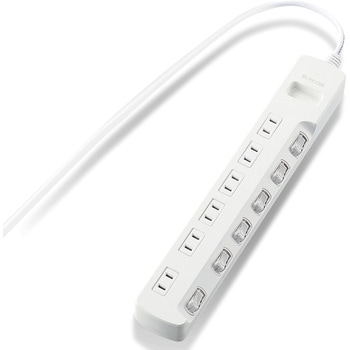 電源タップ 2P 6個口 個別スイッチ付 省エネ スイングプラグ エレコム