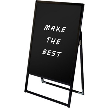 ブラックバリウススタンド看板 ブラックボード B2片面 アームキャスターセット 常磐精工