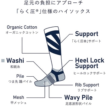高機能靴下PESCALLY JAPPY