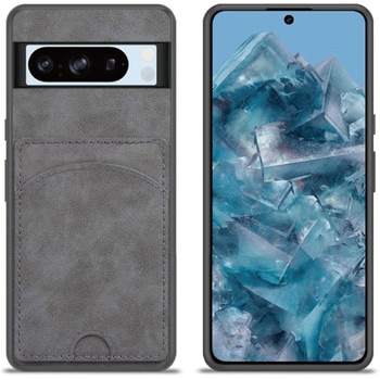 Google Pixel 7a対応 TPUケース(カードポケット付)グレー エムディーエス