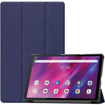 Lenovo Tab K10対応 フラップケース ネイビー エムディーエス