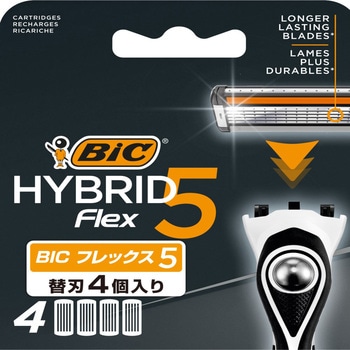 BIC可動式5枚刃FLEX5 替刃4個入り BICジャパン