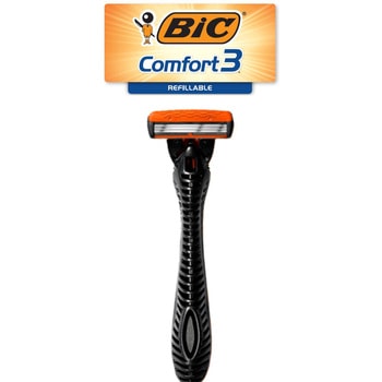 BIC可動式3枚刃Comfort3 本体+替刃12個付き BICジャパン
