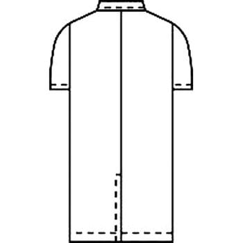 メンズ診察衣W型半袖 117 KAZEN