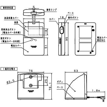 ECE161KP 携帯受信器 Panasonic(パナソニック) 充電池式 ECE161KP 携帯受信器 Panasonic(パナソニック) 充電池式