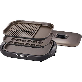 TIGER CRC-B300 ホットプレート 3枚タイプ CRC-B300 ホットプレート＜これ1台＞ プレート3枚タイプ 1台 タイガー