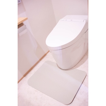 お手入れらくらく 抗菌断熱ふく楽トイレマット 岡安ゴム