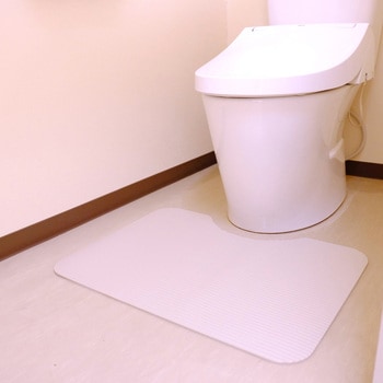 お手入れらくらく 抗菌断熱ふく楽トイレマット 岡安ゴム