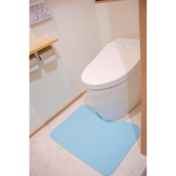 お手入れらくらく 抗菌断熱ふく楽トイレマット 岡安ゴム