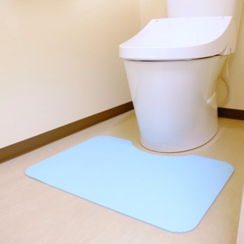 お手入れらくらく 抗菌断熱ふく楽トイレマット 岡安ゴム