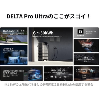 DELTA Pro Ultra 6，000Whセット EcoFlow(エコフロー)