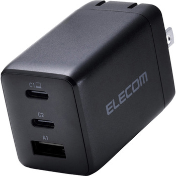 EC-AC10367BK [d USB Type-C [d PD 67W / PPSΉ 3|[g ( USB-C ~2 / USB-A ~1 ) GaN II̗p GR ubNF   EC-AC10367BK 20212066