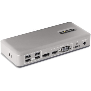 ドッキングステーション/USB-C接続/デュアルモニター/4K60Hz DisplayPort + HDIM/VGA/85W PD/6x USB-A + 1x USB-C/LAN/Windows & ChromeOS StarTech.com