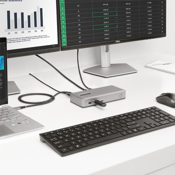 ドッキングステーション/USB-C接続/デュアルモニター/4K60Hz DisplayPort + HDIM/VGA/85W PD/6x USB-A + 1x USB-C/LAN/Windows & ChromeOS StarTech.com