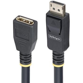 DisplayPort 1.4延長ケーブル/3m/8K60Hz 4K144Hz/32.4Gbps HBR2/抜け防止/オス-メス/32chオーディオ/ブラック/モニターケーブル StarTech.com