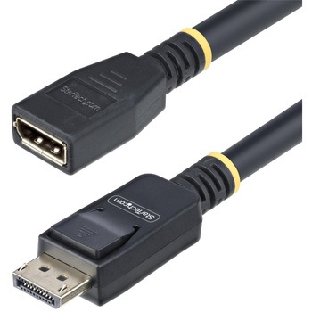 DisplayPort 1.4延長ケーブル/3m/8K60Hz 4K144Hz/32.4Gbps HBR2/抜け防止/オス-メス/32chオーディオ/ブラック/モニターケーブル StarTech.com