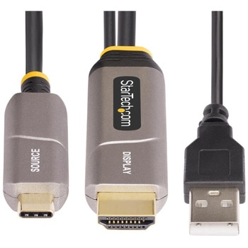 USB-C - HDMI 2.0変換ケーブル/アクティブ光ファイバー/4K60Hz/HDR10対応/DP Altモード/単方向仕様/Thunderbolt 3/4互換/ディスプレイアダプター StarTech.com