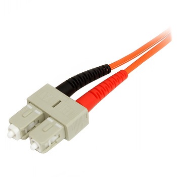 光ファイバー ケーブル/OM2 マルチモード/2m/LC-SC/50/125/2芯/デュプレックス/10Gb/LSZH/オレンジ/オプティカルジャンパーケーブル StarTech.com