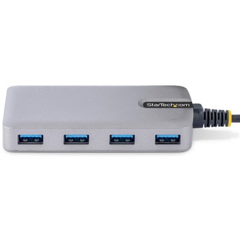 USB-Cハブ/4ポート USB-A/USB 3.2 Gen 1 5Gbps/バスパワー/1x Micro USB補助電源ポート/30cm長尺ケーブル/高速転送 軽量モデル StarTech.com