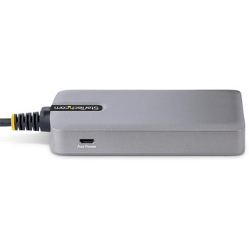 USB-Cハブ/4ポート USB-A/USB 3.2 Gen 1 5Gbps/バスパワー/1x Micro USB補助電源ポート/30cm長尺ケーブル/高速転送 軽量モデル StarTech.com