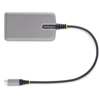 USB-Cハブ/4ポート USB-A/USB 3.2 Gen 1 5Gbps/バスパワー/1x Micro USB補助電源ポート/30cm長尺ケーブル/高速転送 軽量モデル StarTech.com
