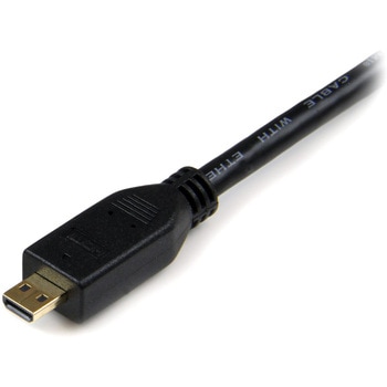 Micro HDMI - HDMI 1.4変換ケーブル/50cm/4K30Hz/イーサネット対応/Micro HDMI タイプD/オス-オス/ブラック/ディスプレイ コンバーター StarTech.com