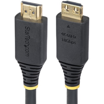 HDMI 2.0ケーブル/グリップコネクター/オス・オス/ブラック/抜け防止 UHD ディスプレイケーブル StarTech.com