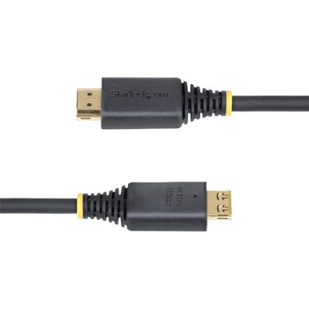 HDMI 2.0ケーブル/グリップコネクター/オス・オス/ブラック/抜け防止 UHD ディスプレイケーブル StarTech.com