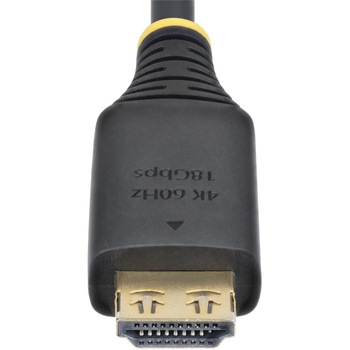 HDMI 2.0ケーブル/グリップコネクター/オス・オス/ブラック/抜け防止 UHD ディスプレイケーブル StarTech.com